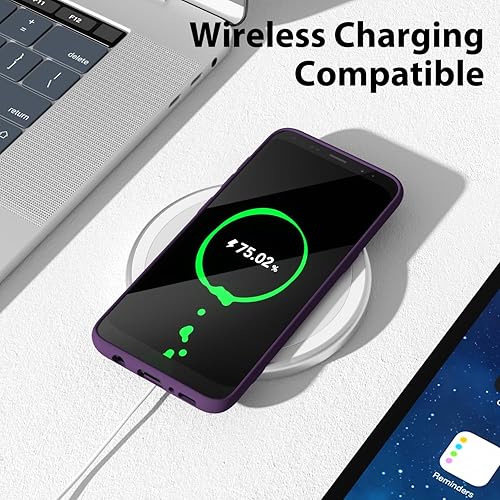 Miniatura 7 de oakxco Diseñada para Samsung Galaxy S8, funda de silicona líquida, bonita funda delgada y delgada de goma suave de poliuretano termoplástico para