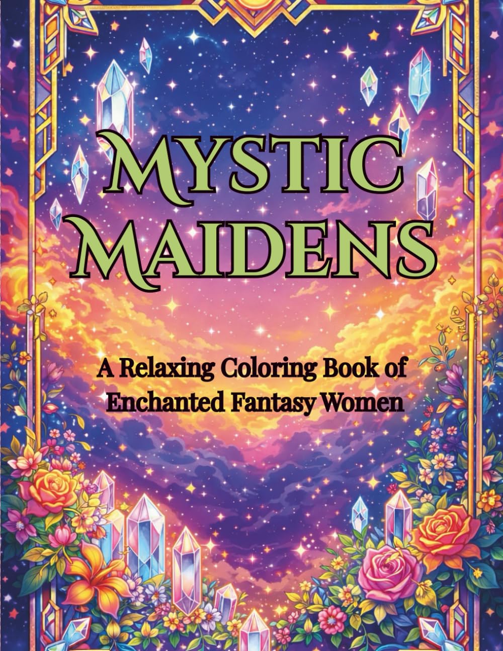 Mystic Maidens: A Relaxing Coloring Book of Enchanted Fantasy Women