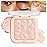 evpct Nude Pink Face Highlighter Makeup Shimmer Glitter Diamond Sparkly Highlighters Makeup Palette Powder for Face Body Cheek Skin iluminadores iluminador de jos maquillaje luminizers E04