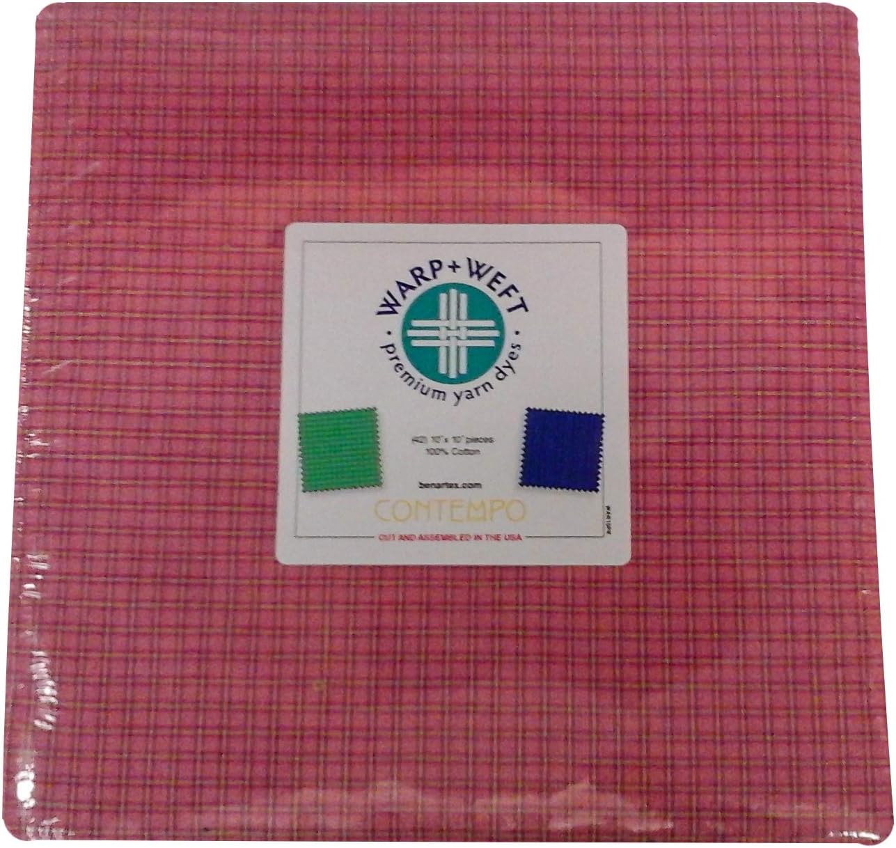 Warp & Weft Layer Cake 10 Inch Quilting Squares 42 by Benartex Premium Yarn Dyes