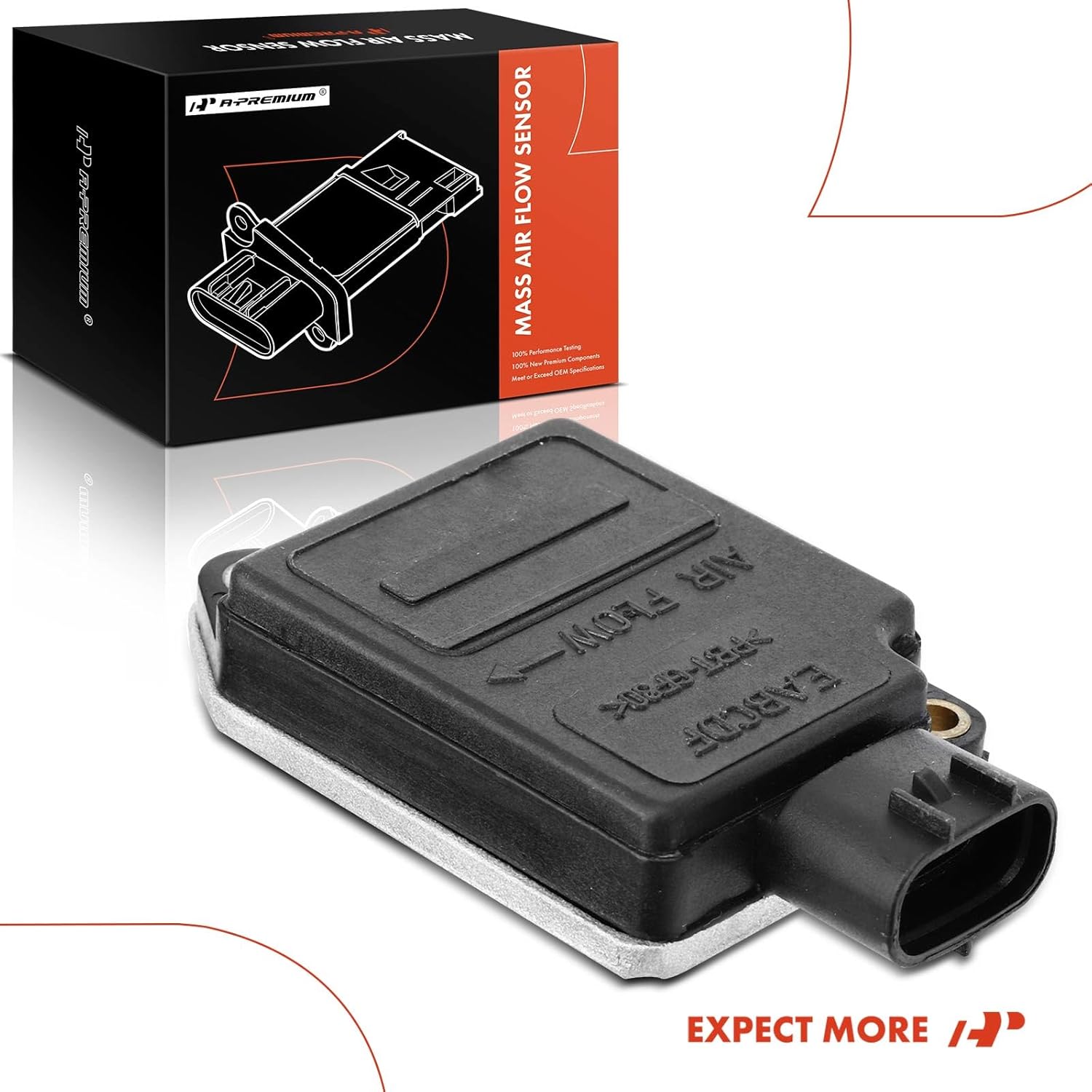 A-Premium Mass Air Flow Sensor Meter [3-Pins] Compatible with Toyota 4Runner 1996-1996, T100 1994-1997, Tacoma 1995-1997, 2.4L 2.7L