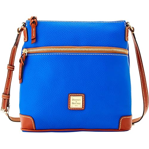 Dooney & Bourke Women's Crossbody in Pebble Grain Leather, Large Handbag with Adjustable Shoulder Strap