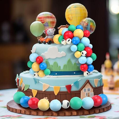 Miniatura 11 de 108 bolas para decoración de tartas, decoración de cupcakes, globos de espuma para hornear pasteles, boda, aniversario, decoración de cumpleaños