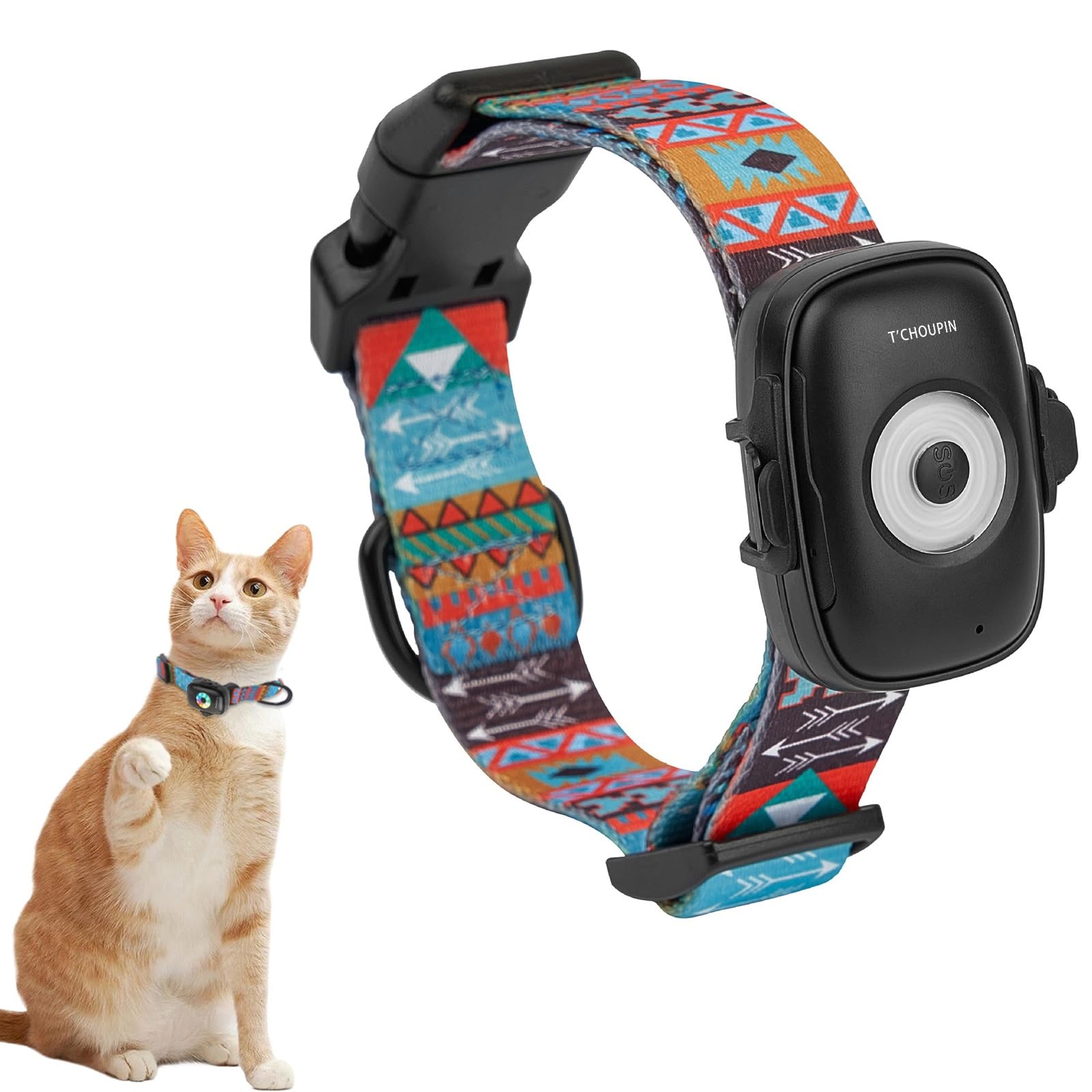 Sangle de Collier GPS 4G lumière LED BDS traqueur de positionnement GPS pour localisateur d'animaux pour Chats et Chiens