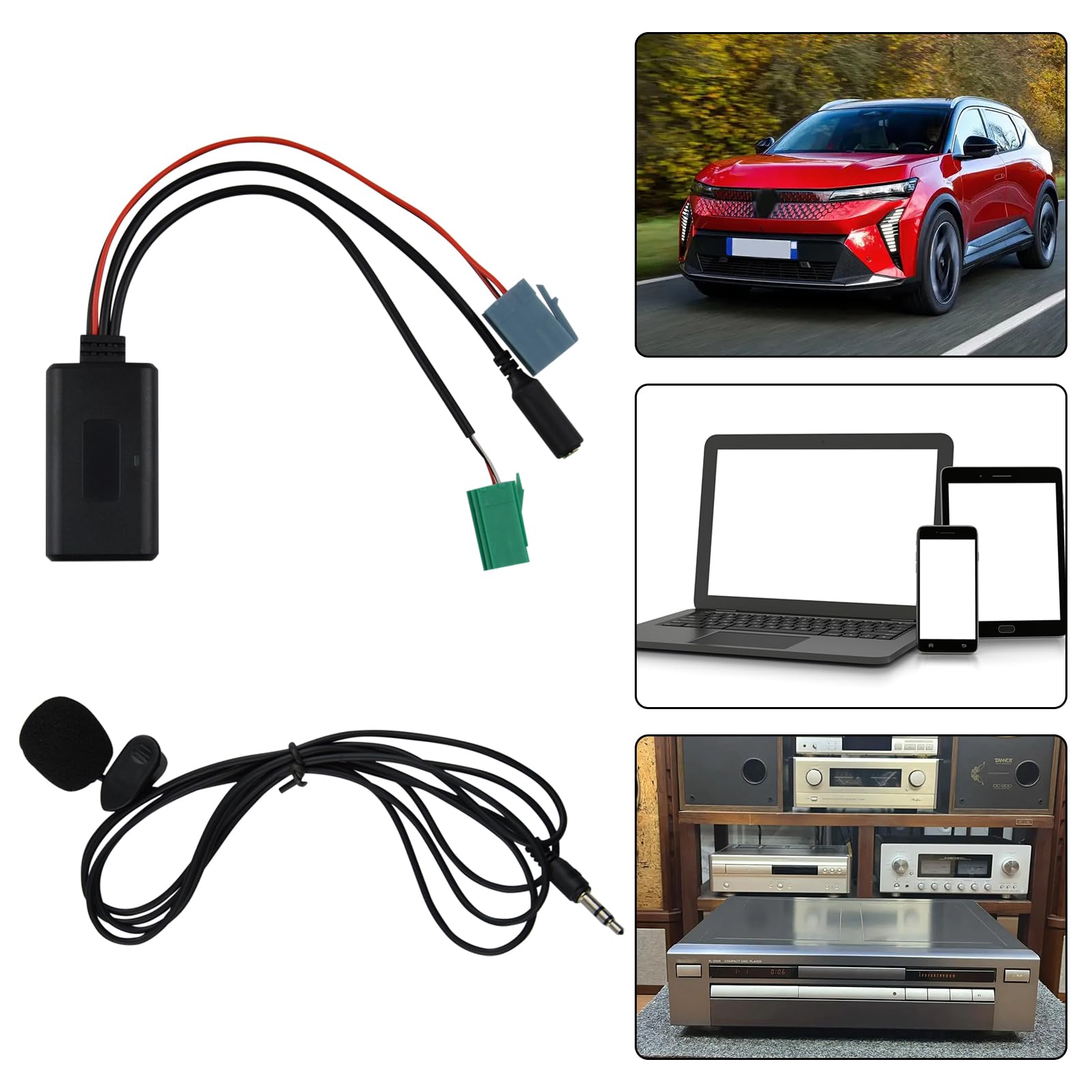 Adaptador Bluetooth AUX De 6 Pines Para Renault (2005-2011) – Conecta Tu Móvil A La Radio Del Coche Para Escuchar Música