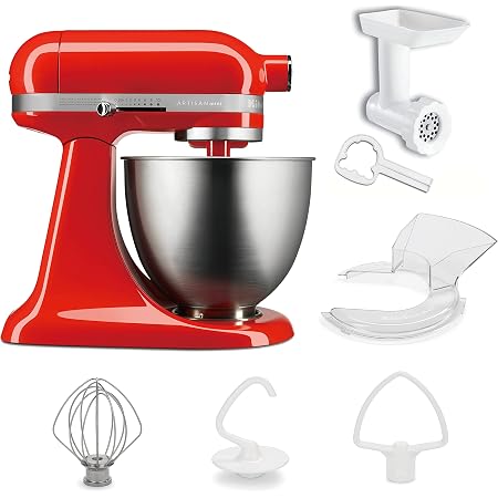 Amazon 国内正規輸入品 キッチンエイド Kitchen Aid スタンドミキサー Ksm150 2 8lボウル フードグラインダー 注入用カバー付き エンパイヤレッド キッチンエイド Kitchen Aid ホーム キッチン 通販