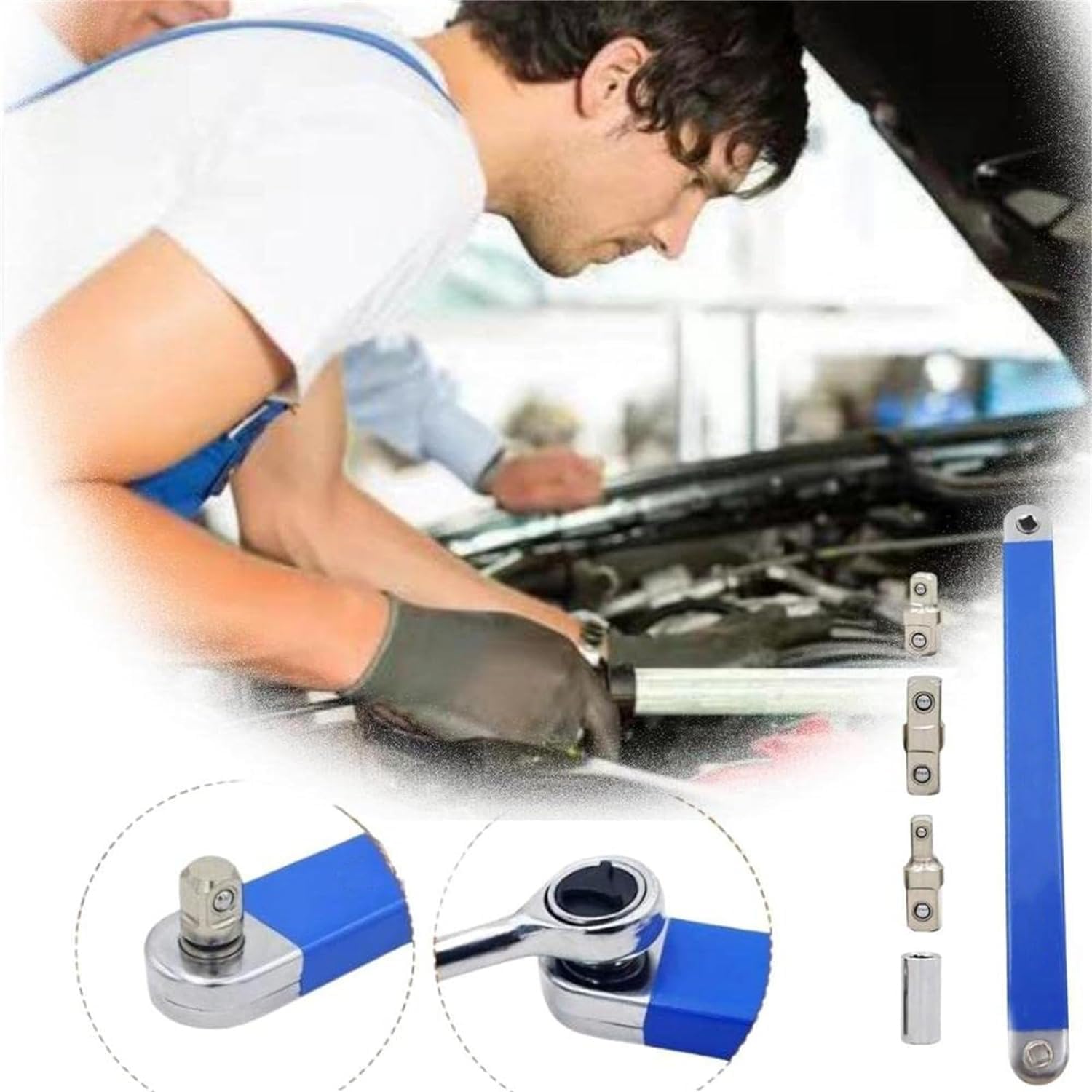 Pro Zero Offset Extension Wrench,Impact-Ready Offset Extension