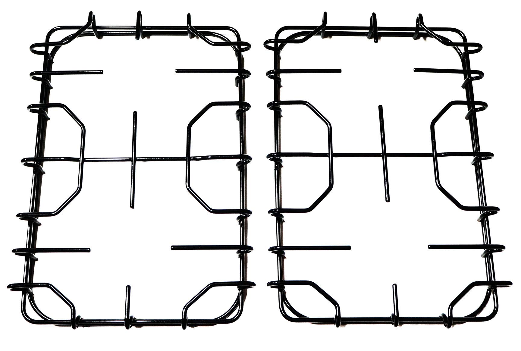 Star Kit 2 griglie in filo smaltato nero lucido 340 x 225 mm. per cucina piano cottura 4 fuochi a gas - P5554/KIT