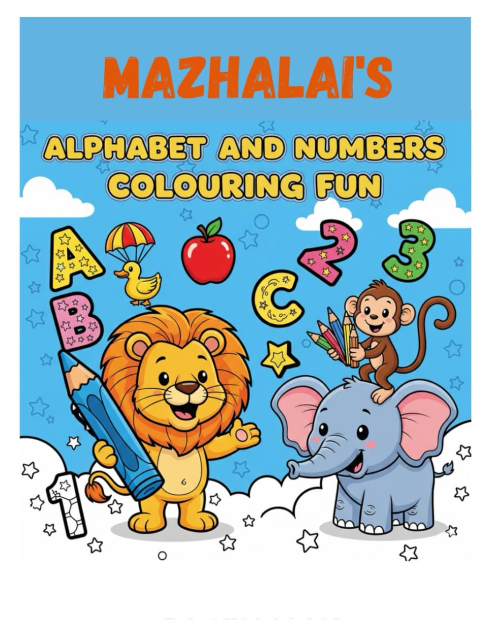 Alphabet and numbers colouring fun
