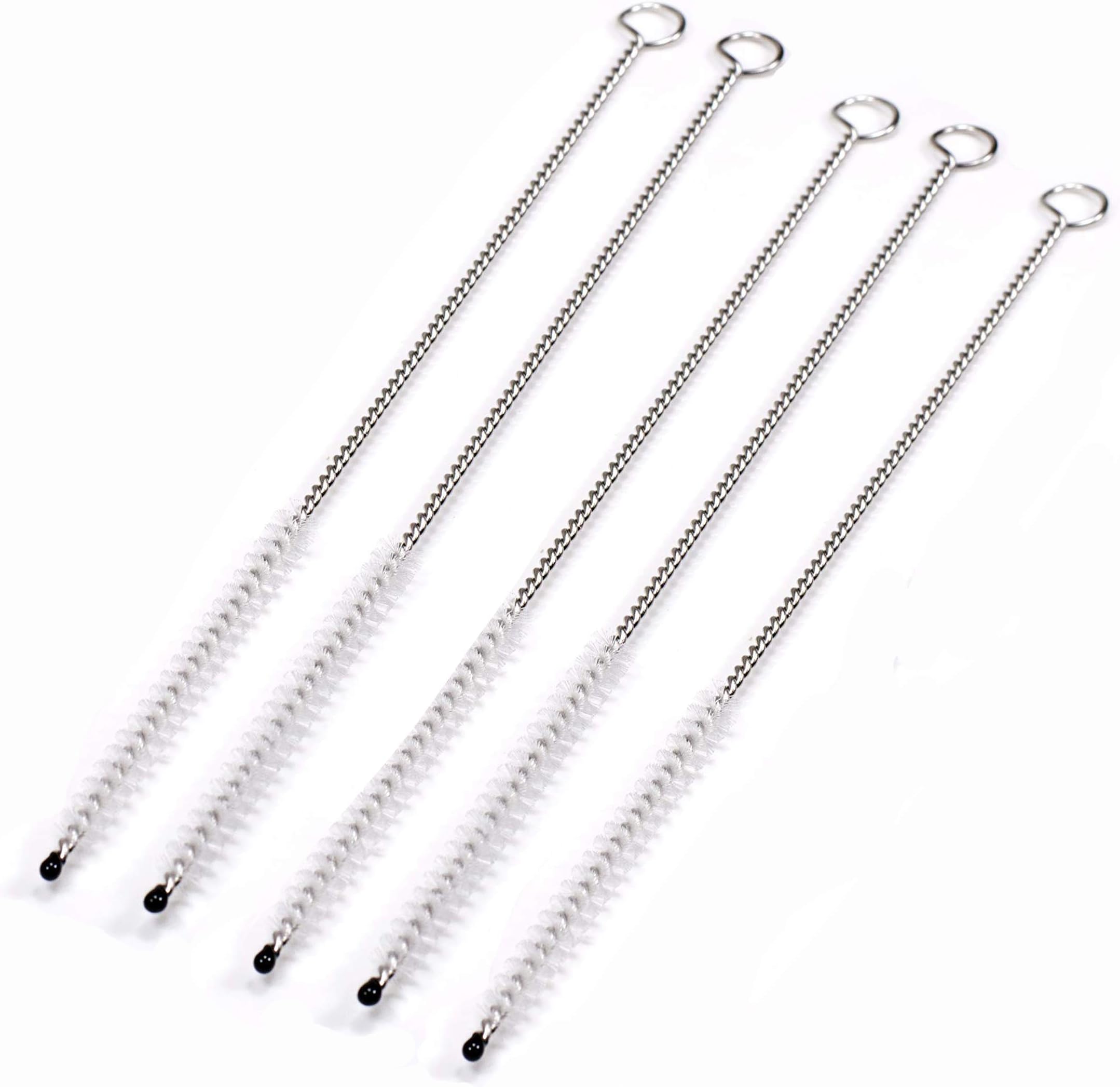 5 Bristle Metal Straw Cleaning Pipe Cleaners Kit - Easy Brush & Clean Pipes