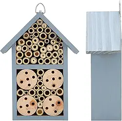 Hotel Suspenso de Casa de Insetos de Madeira para Abelhas, Borboletas, Suprimentos de Jardim