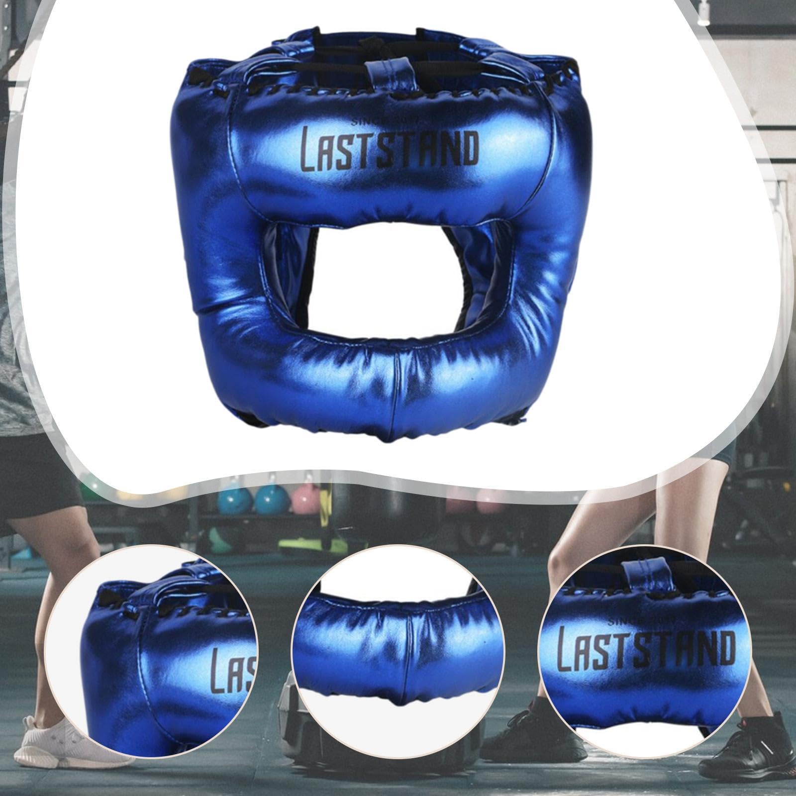 Kickboxing Casco da Gruppo MMA Antiurto Regolabile in Pelle PU Copertura Integrale per Difesa Testa Adatto a Sport da Combattimento E Pratica