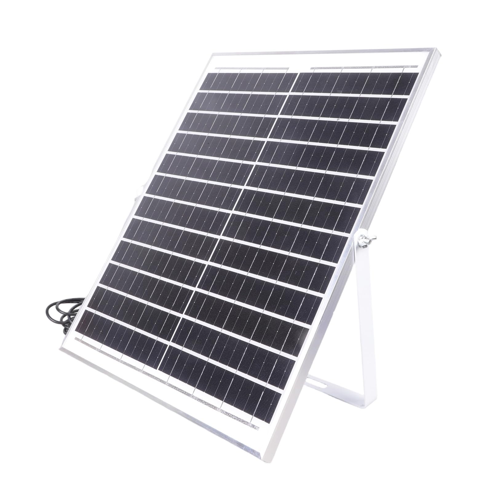 Panel solar de 12 V de 25 W con conectores de 5,5 x 2,1 mm que garantizan que la cámara funcione para propietarios de viviendas y entusiastas de la seguridad, luz LED