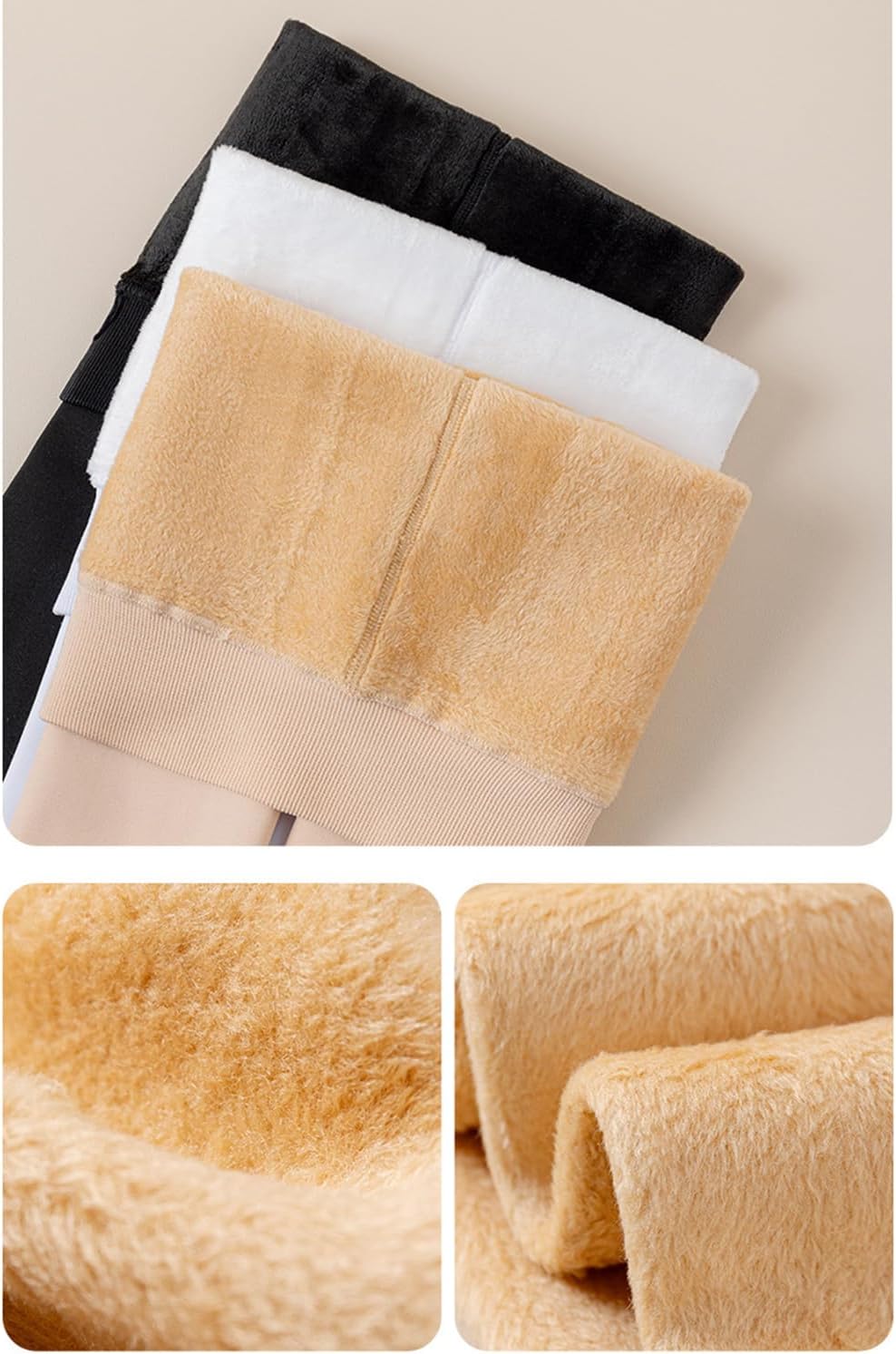 Girls Fleece Lined Tights Winter Warm Leggings (220g Thick) - Stretchy Thermal Tights for School, Christmas - Image 7