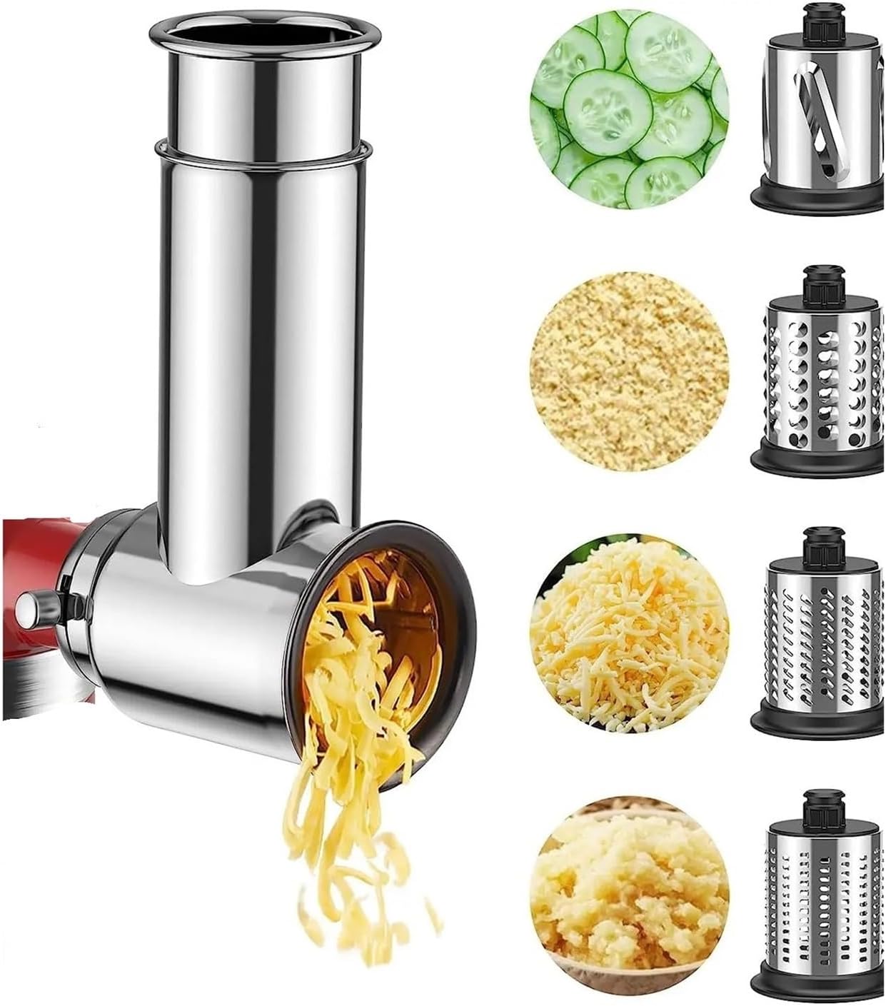Slicer/Shredder Attachment Compatible For KitchenAid Stand Mixers Vegetable Chopper Accessory-Salad Maker Kitchen Salad
