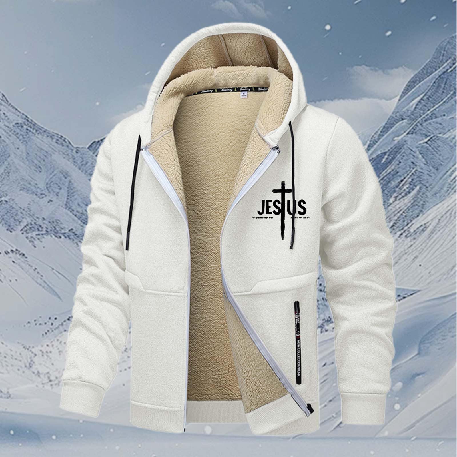 Générique Męska bluza z kapturem bawełniana bluza z kapturem kangur bluza z kapturem ciepła gruba podszewka polar wygodna jesienno-zimowa sport A115