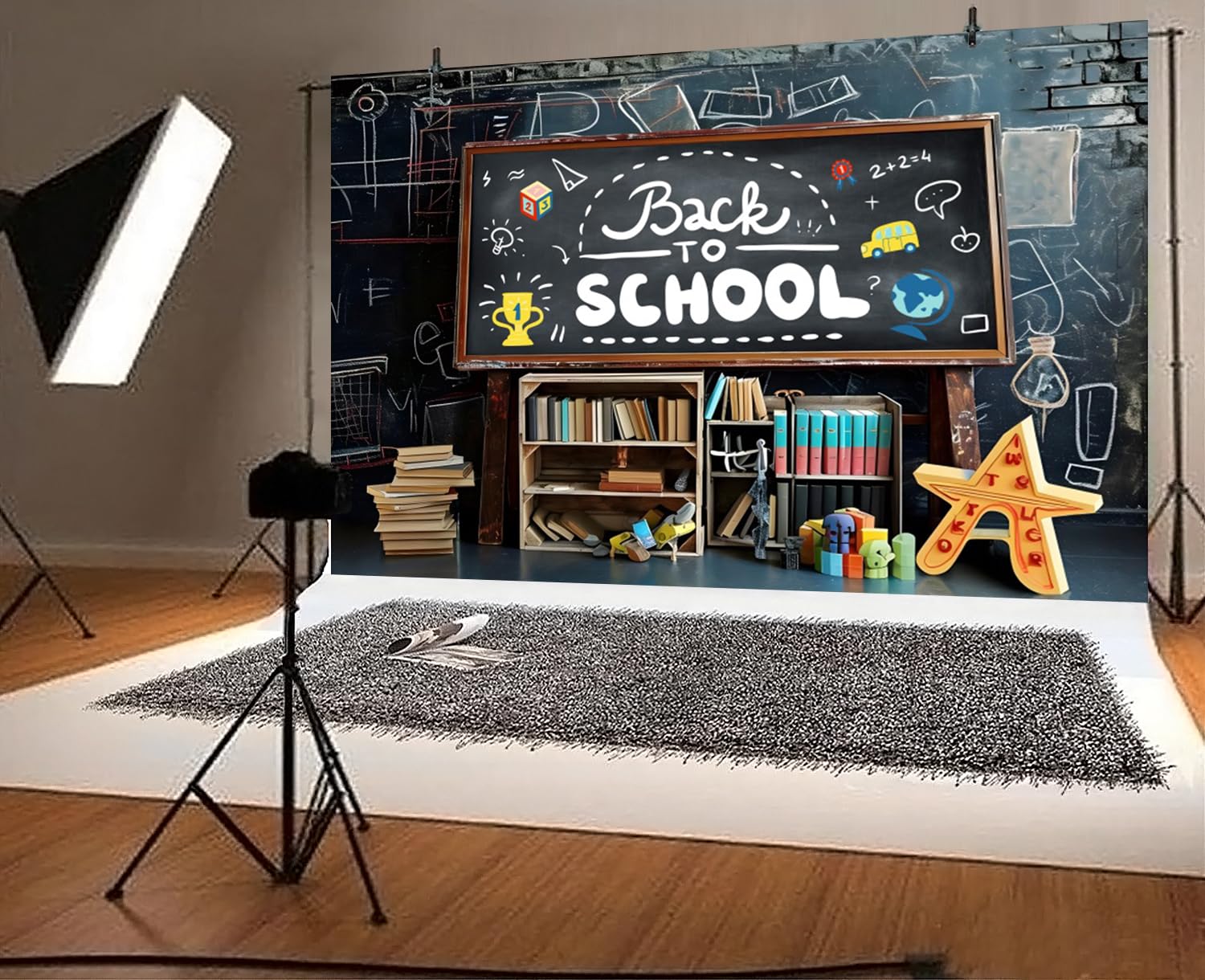 First Day Of School Backdrop For Photos Buy Allenjoy 7x5ft Welcome Back ...