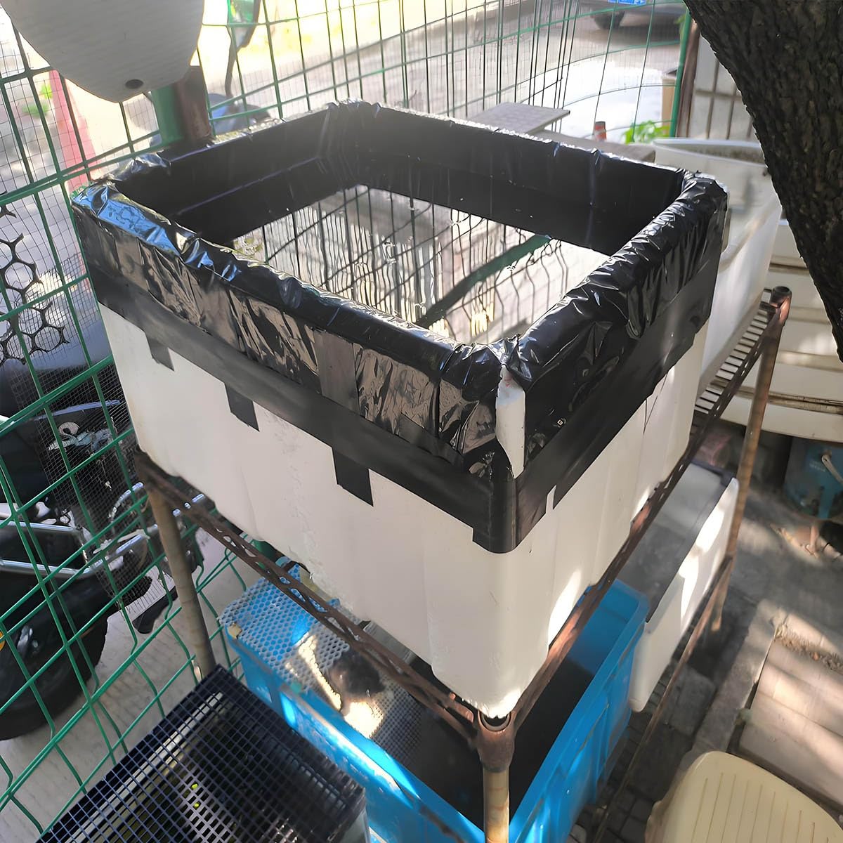 Odporna na promieniowanie UV wkładka do stawu rybnego, wytrzymała guma EPDM, składana wodoodporna membrana do basenów z dziką przyrodą (2,5 x 2,5 m, 5 x 6 m, 5 x 7 m)