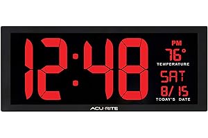 AcuRite Jumbo Digital Wall Clock: Precision Timekeeping for Enhanced Convenience