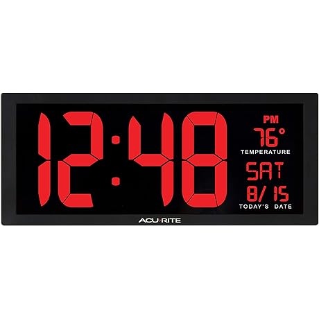 AcuRite Jumbo Digital Wall Clock: Precision Timekeeping for Enhanced Convenience