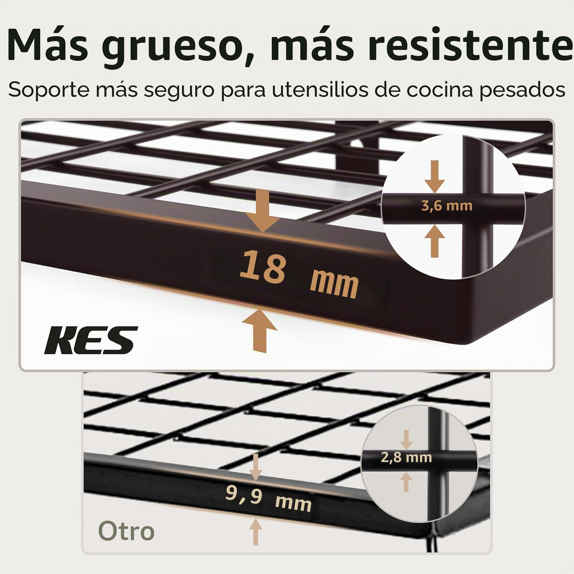 KES Estante de Pared para Ollas de 30 Pulgadas en Bronce Aceitado, Organizador de 2 Niveles para Ollas y Sartenes con 12 Ganchos Resistentes, Estante de Pared de Cocina de Estilo Granja, KUR215S75B-OB