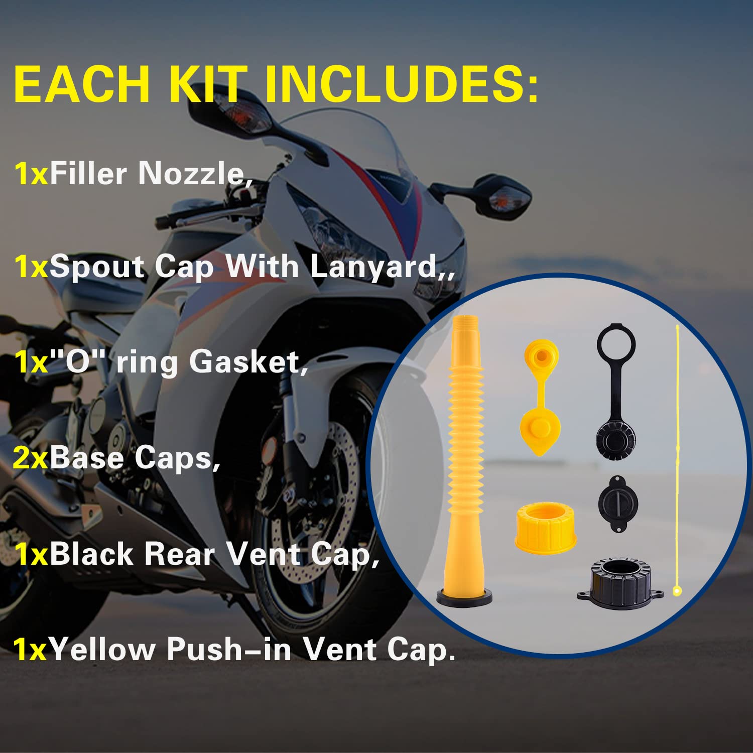 2PK Midwest Gas Can Screw Cap Collar Stopper Black Vent Spout Kit 2PK Midwest Gas Can Screw Cap Collar Stopper Black Vent Spout Kit