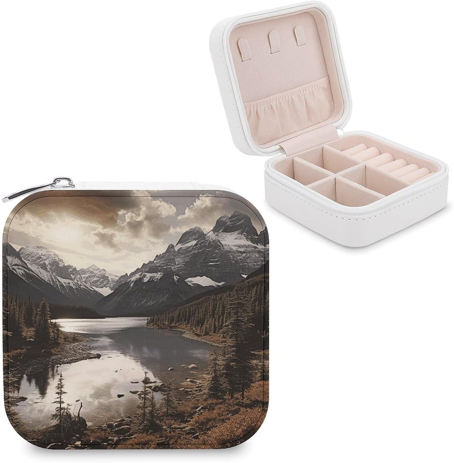 Landscape Travel Jewelry Case Small Jewelry Organizer