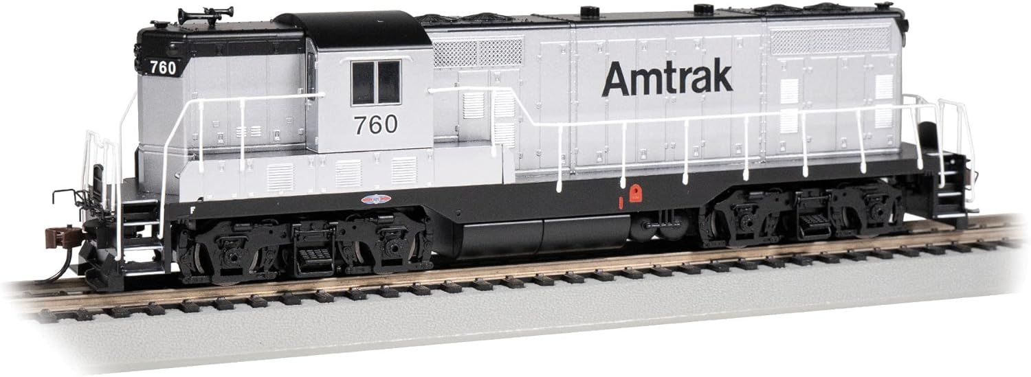 Bachmann Trains - GP7 - DCC Ready Locomotive - Amtrak® #760 - MOW (Silver & Black) - HO Scale