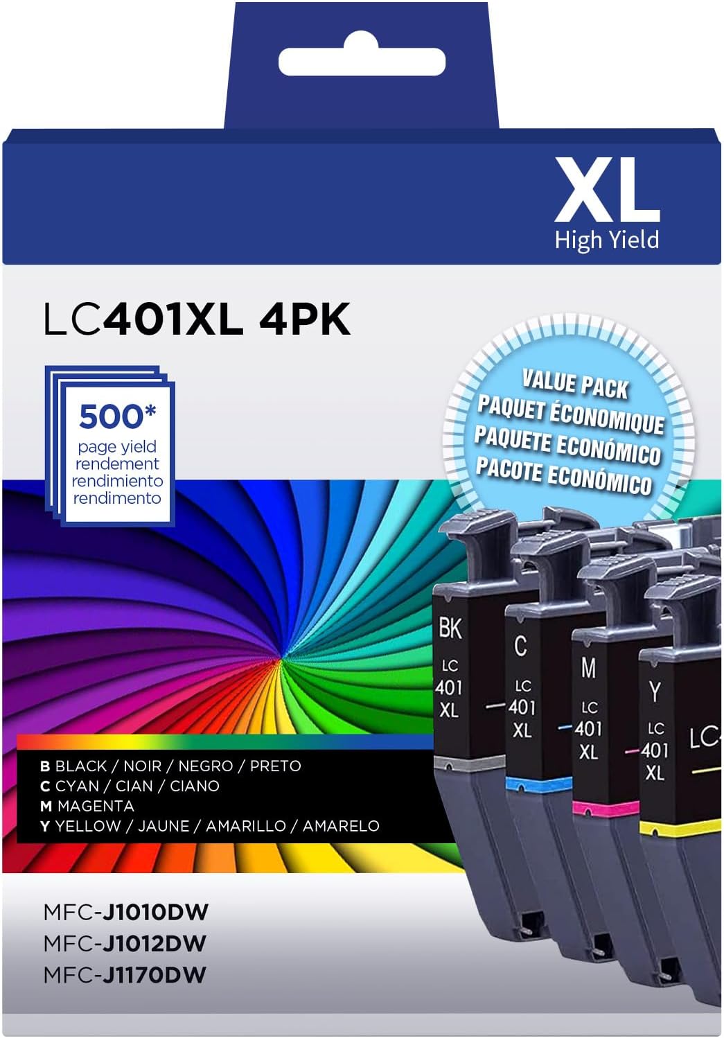 LC404 Ink Cartridges for Brother Printer Compatible for