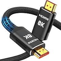 Vista 10 de Snowkids Cable de fibra óptica HDMI 8K 2.1 de 50 pies de largo, cables HDMI de alta velocidad de 48Gbps unidireccionales, cable compatible con 4K
