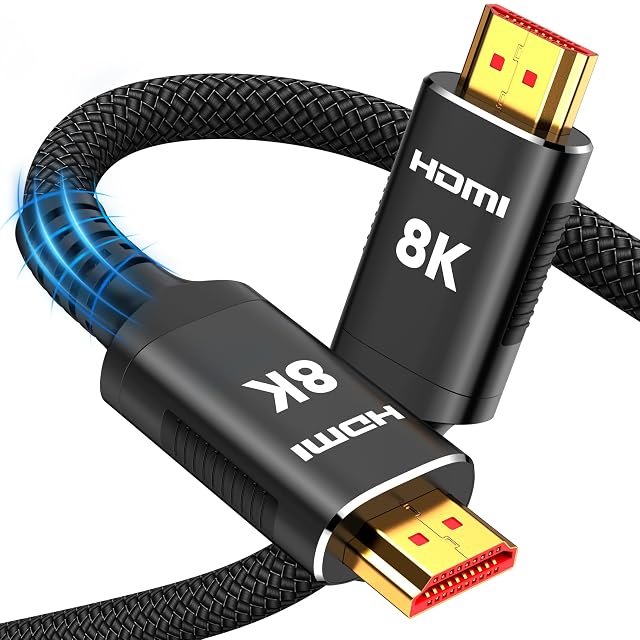 Snowkids Long HDMI Cable 25 ft 8K 48Gbps Ultra High-Speed HDMI 2 1 Cables Cord 10K 8K 60Hz