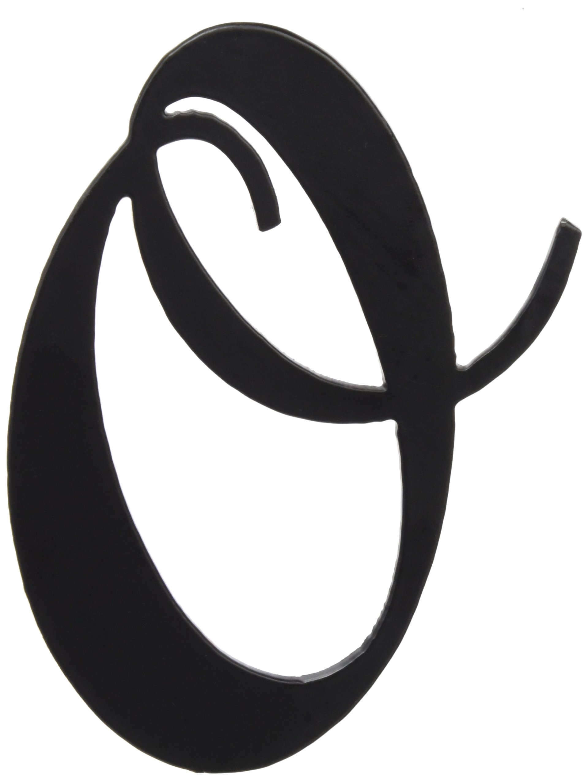 IMEX EL ZORRO 13416 Letter O (120 x 3mm), Black