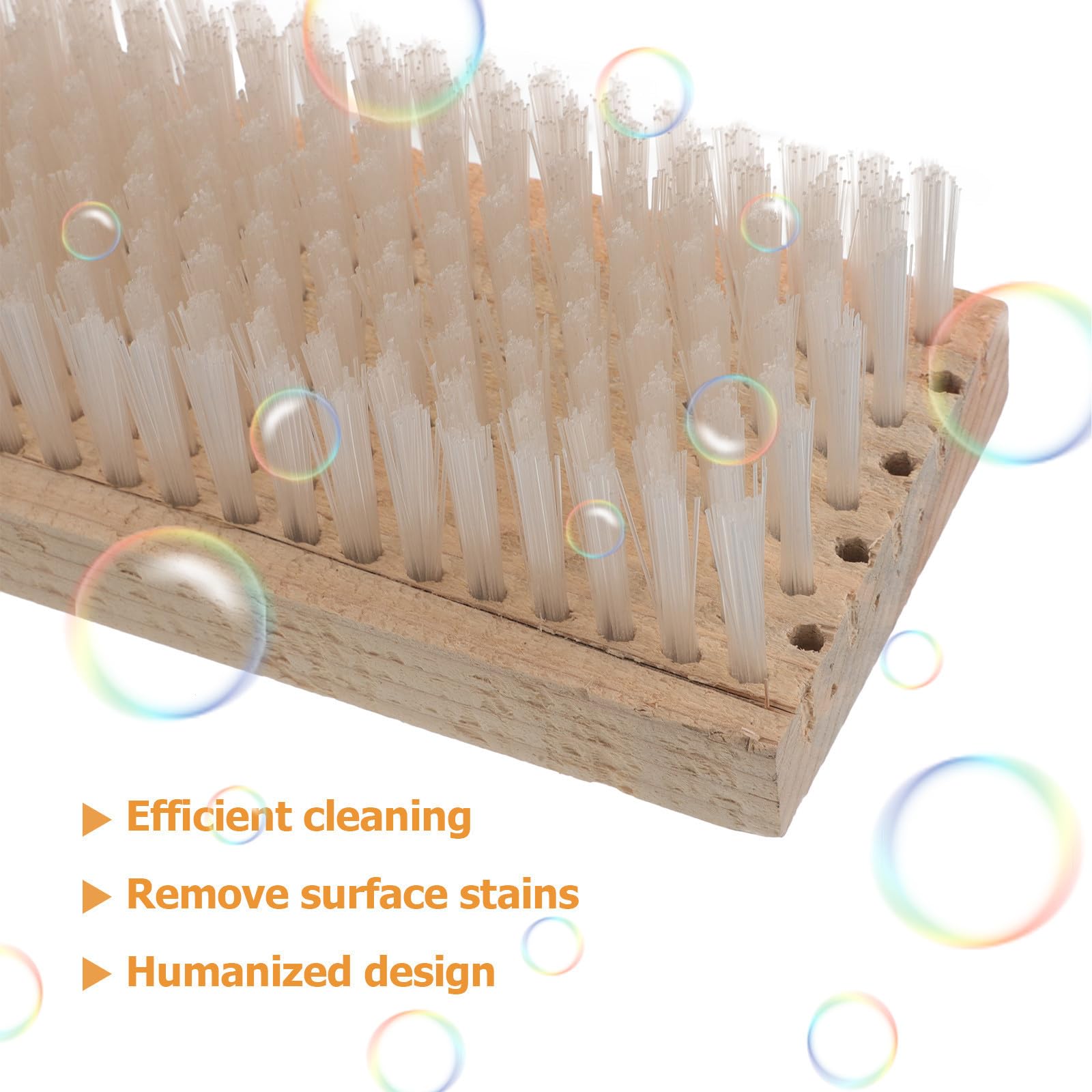 Cepillo para Limpiar Grietas y Ranuras en Elevadores Diseño Ergonómico, Madera y Acero Inoxidable para Limpieza Profunda en Supermercados y Hoteles