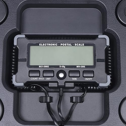 Miniatura 5 de Escala postal digital LCD de acero inoxidable de 440 libras, báscula de envío para paquetes, báscula de paquete de gran resistencia, báscula de