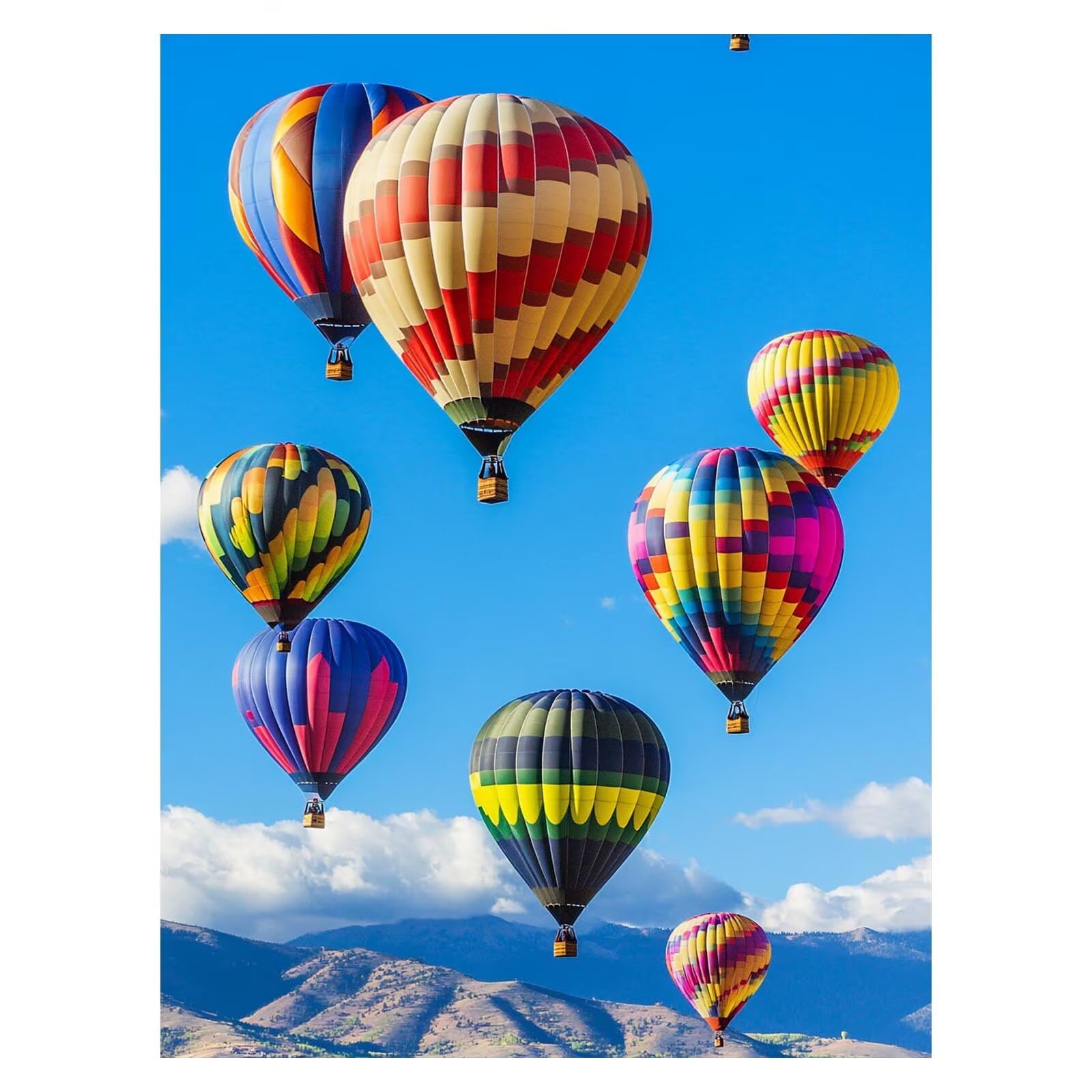 Malowanie po numerach, dla dorosłych, balon na gorące powietrze, obraz po numerach, płótno dla dzieci, artykuły plastyczne na ścianie, 137 x 100 cm, kolorowy obraz na płótnie, rękodzieło dla dorosłych