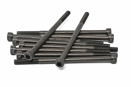 Miniatura 416 de iexcell 720 piezas de acero de aleación M4 x 6/8/10/12/16/20/25/30/35/40/45/50 de grado 12.9, tornillos de cabeza hexagonal, tornillos, arandelas