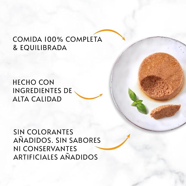 Foto 3 de 6 de GOURMET Gold Mousse, Comida Húmeda para Gato Adulto, Mousse de Pato con Espinacas, Pack de 24 Latas de 85 g
