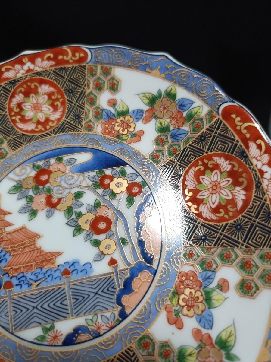 龍峰窯 京紫 金彩 古伊万里 銘々皿 有田焼 龍峰窯 京紫