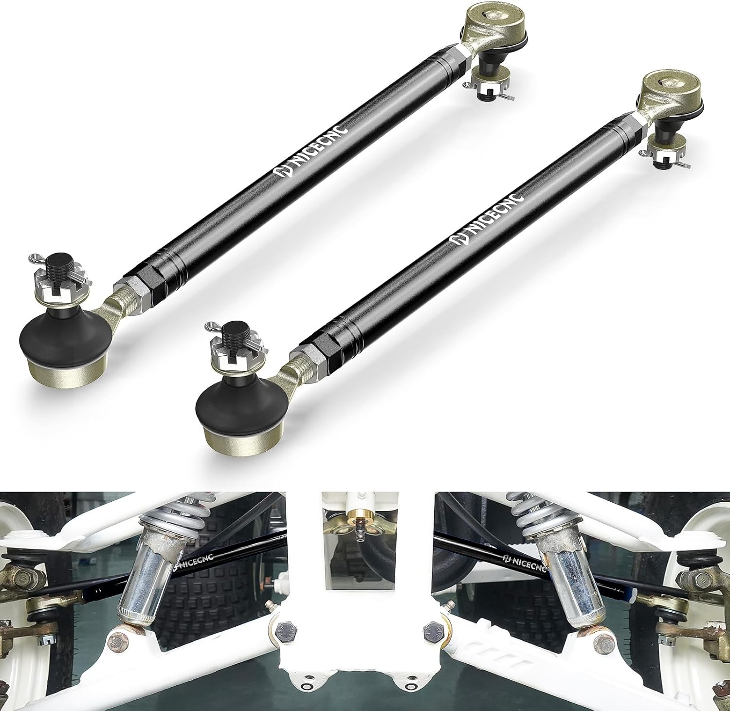 NICECNC Black Tie Rod with Ball Joints