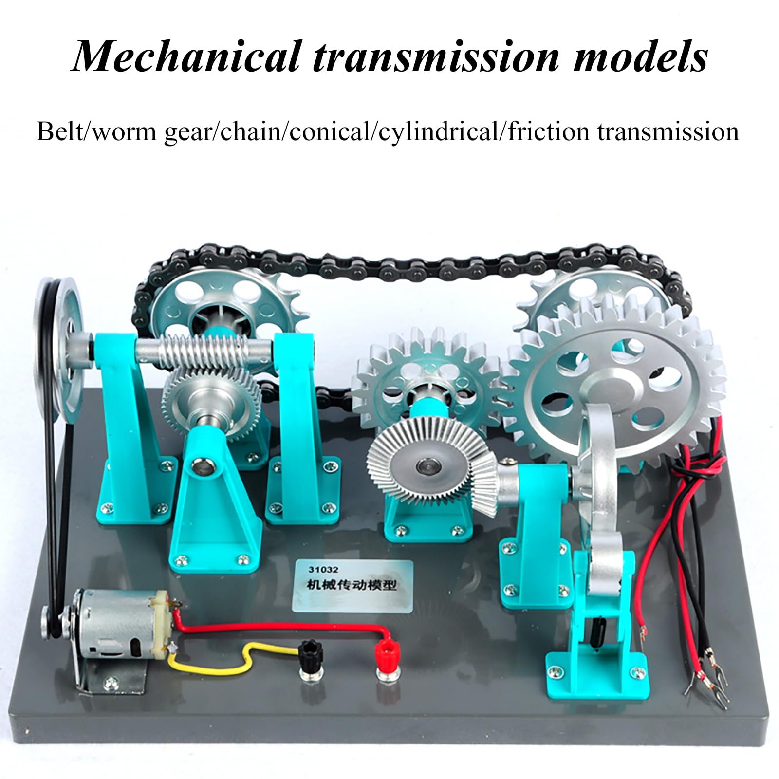 Modelo De Transmisión Mecánica, Instrumento De Enseñanza De Demostración Electromecánica con Fuente De Alimentación, Efecto De Demostración Claro E Intuitivo, Operación Simple.