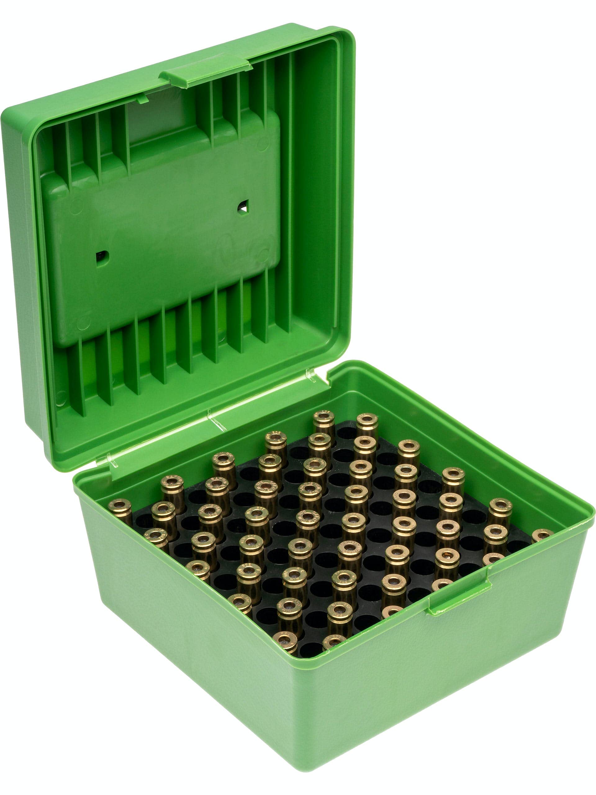 Parra Ammo Box - 100 rounds - diameter 13mm / 1/2” - OAL 92mm / 3 5/8”, Green