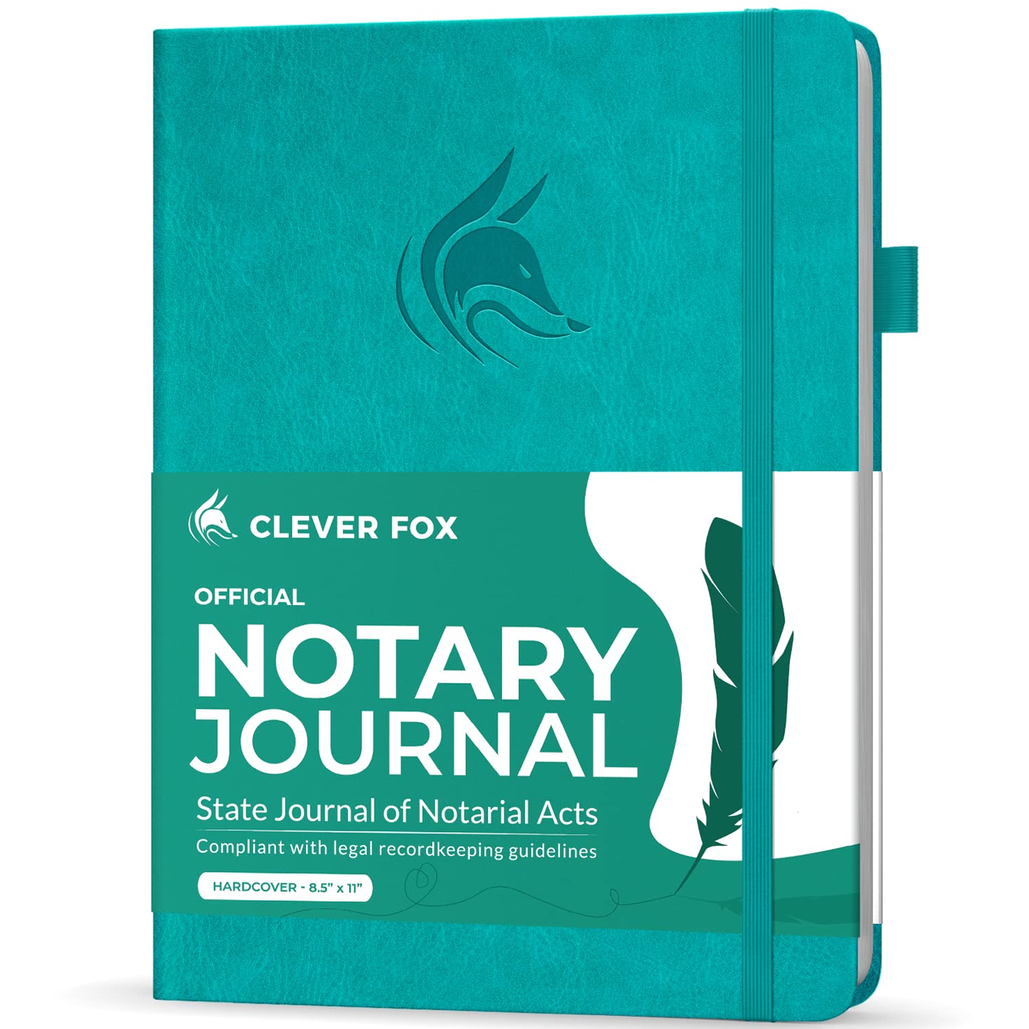Clever Fox Notary Journal Log Book – Notary Public Journal of Notarial Acts – Supplies for Notaries – 612 Record Entries, Numbered Pages, Hardcover,