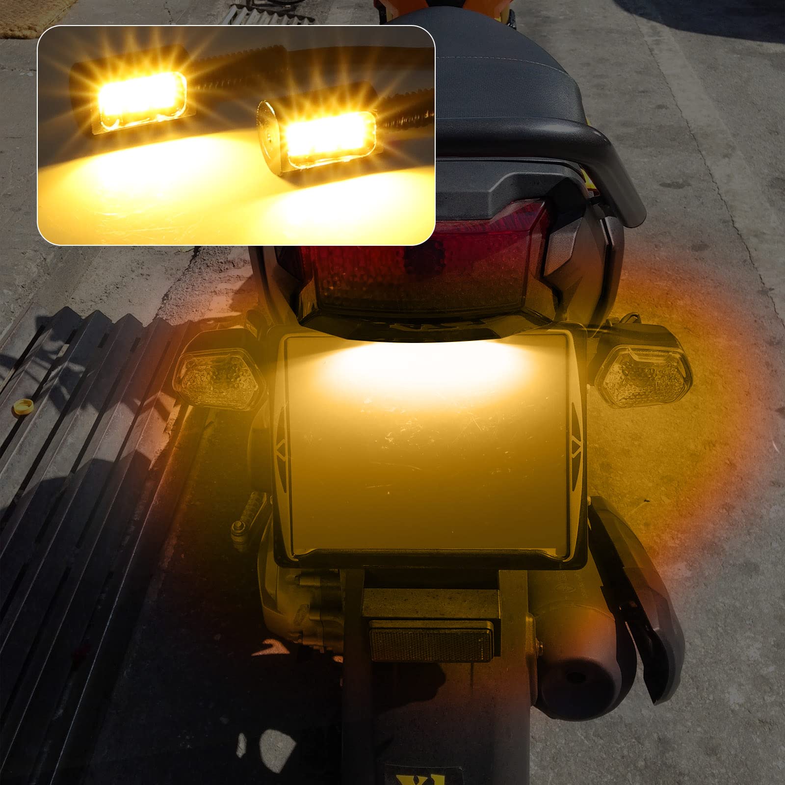 2 Luci Targa LED Per Moto/Auto - 12V, 3 LED, Bullone Vite 10mm, Impermeabile, 7 Colori Disponibili - Foto 14