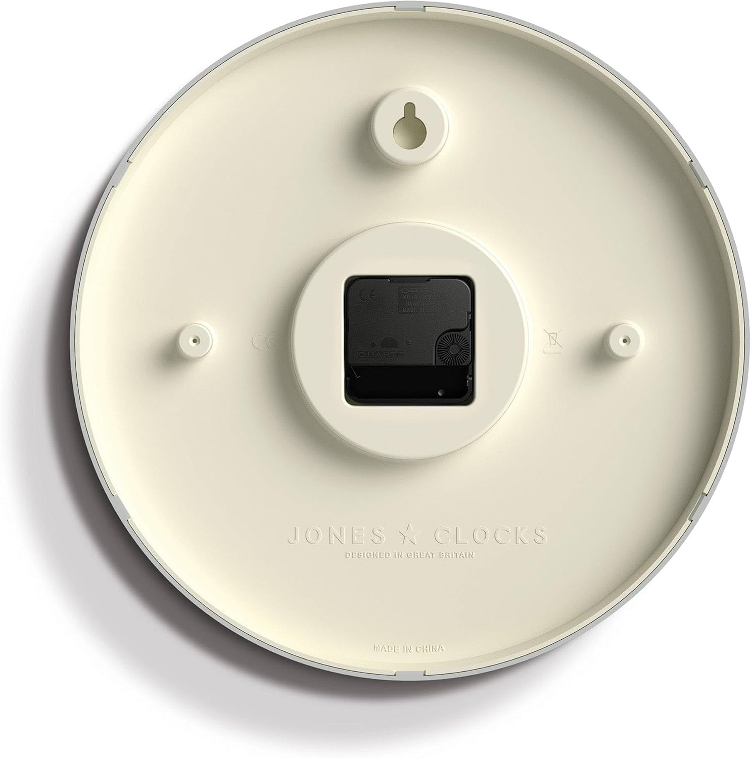 JONES CLOCKS® Tiger Wall Clock | Modern Round Station Clock | 12 inch | Orange | Cool Designer Look for Kitchen, Living Room or Office