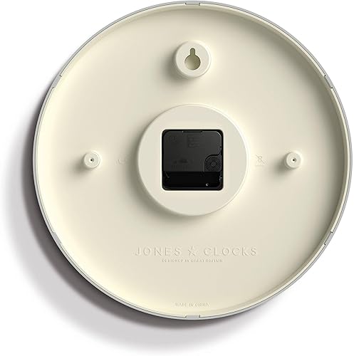 Miniatura 7 de JONES CLOCKS Reloj de pared Tiger  Reloj de estación redondo moderno  12 pulgadas  Verde oscuro  Aspecto de diseñador genial para cocina, sala de