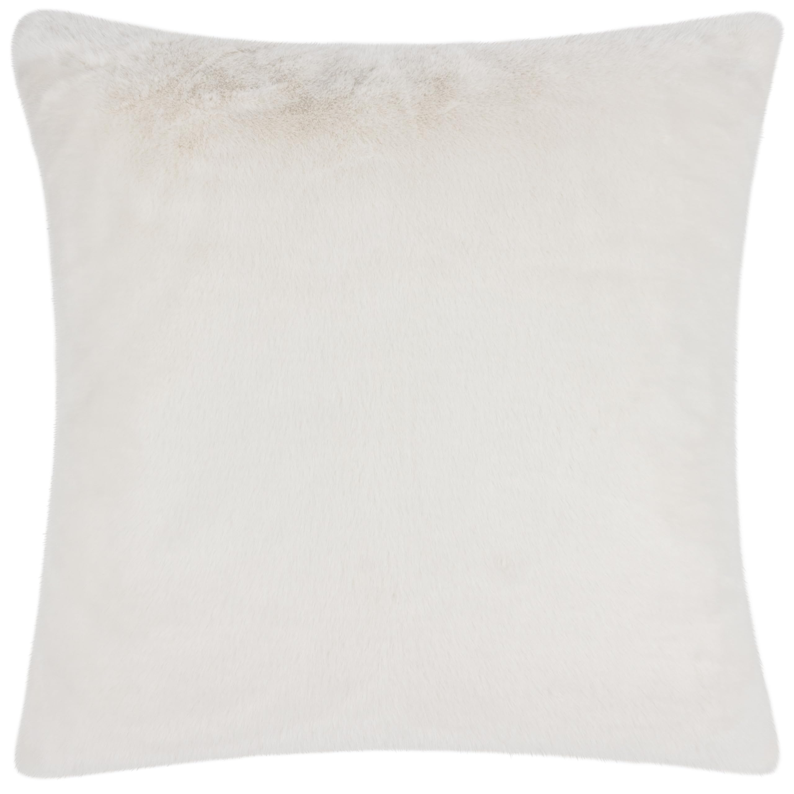 Paoletti Stanza White Faux Fur Cushion