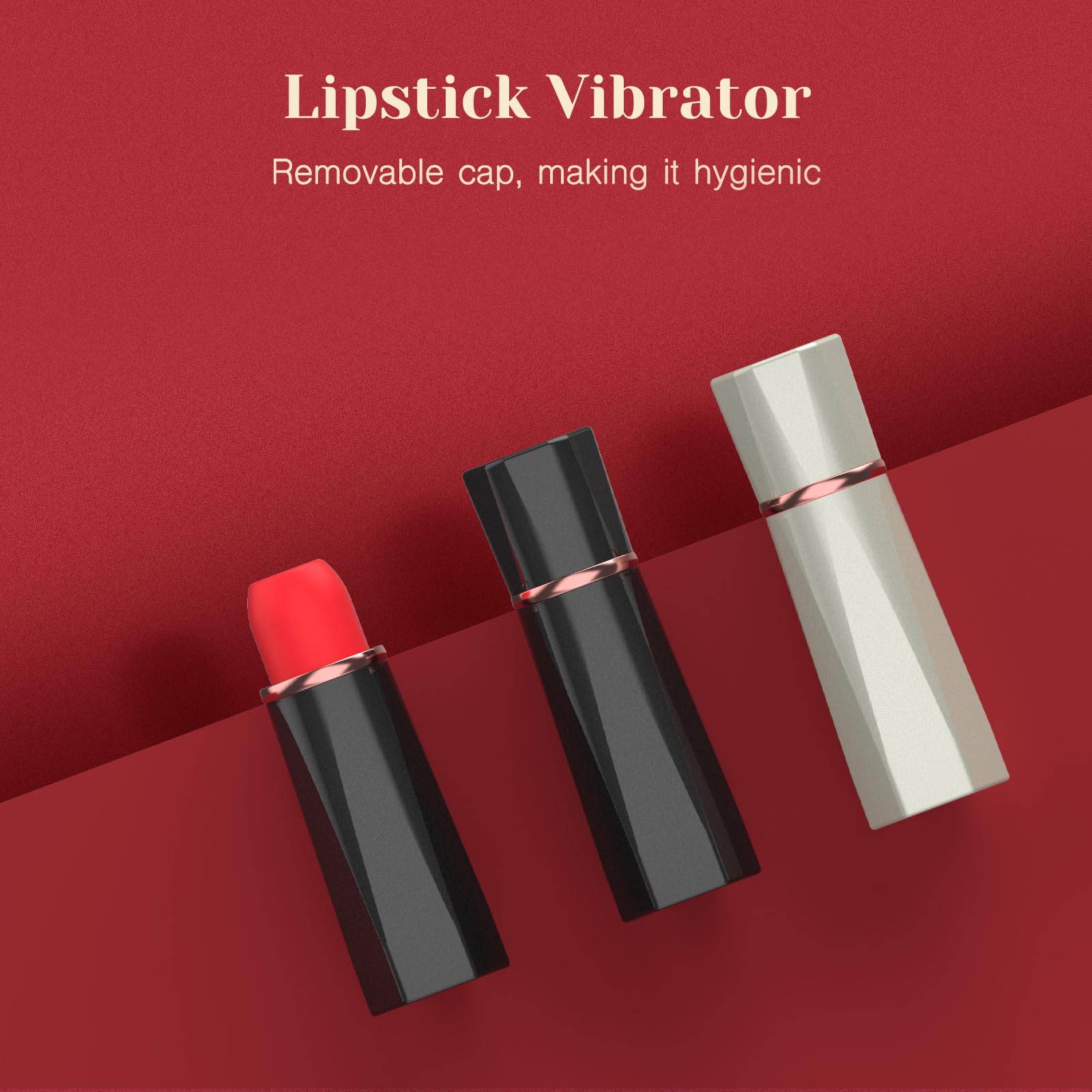 Tracy's Dog Sucking Bullet Vibrator Adult Sex Toys, Mini Lipstick Vibrator with 9 Suction Modes, Clitoral Stimulator Adult Toys for Women, Thumping Clit Sucker Nipple Rose Toys for Female (): Black