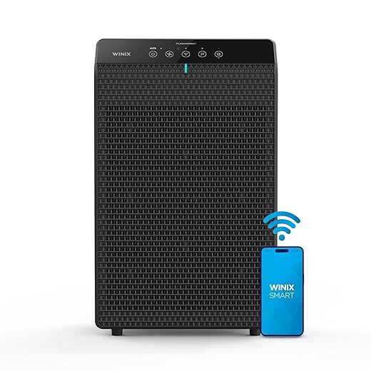 WINIX 5520 Air Purifier for Home Large Room Up to 1882 Ft² in 1 Hr With Air Quality Monitor, True HEPA, High Deodorization Carbon Filter and Auto Mode, Captures Pet Allergies, Smoke, Dust.