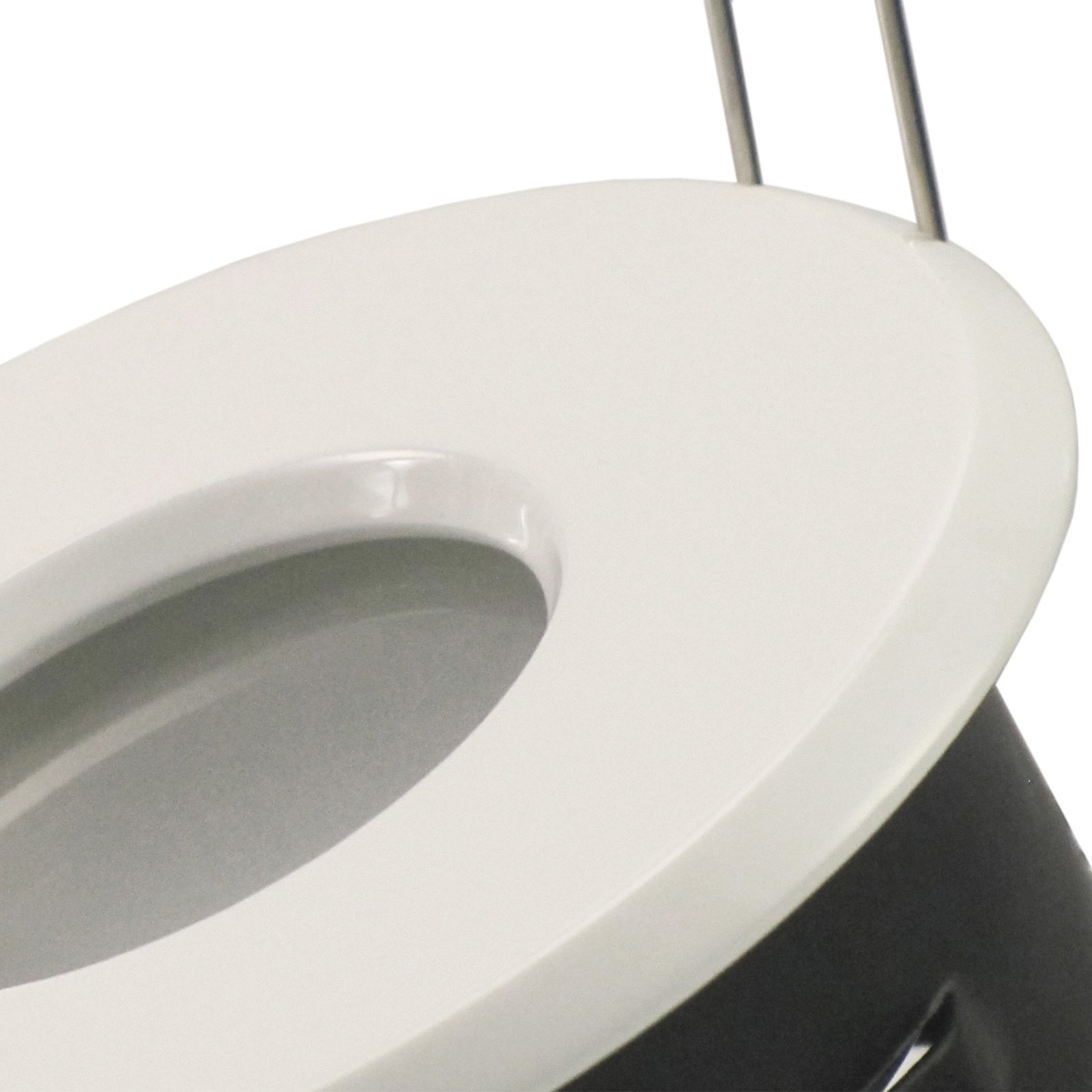 trendlights24 MER IP65 LED Bad Einbaustrahler flach 5W dimmbar 230V 5er Set | Weiß, rund, Einbautiefe 50 mm, Warmweiß, 3000k, 110°, Decken Einbauspots, Feuchtraum, außen, LED austauschbar