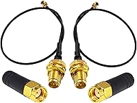 Vista 5 de FPV - Antena WiFi pequeña de 2.4 GHz, módulo inalámbrico Omni direccional, antena de router de red mmdvm, antena SMA macho TX RX Mini RHCP Racing